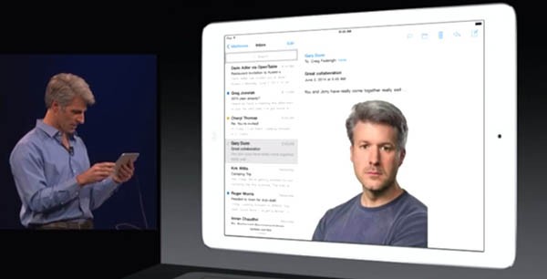 Craig Federighi e il fotomontaggio di Jony Ive