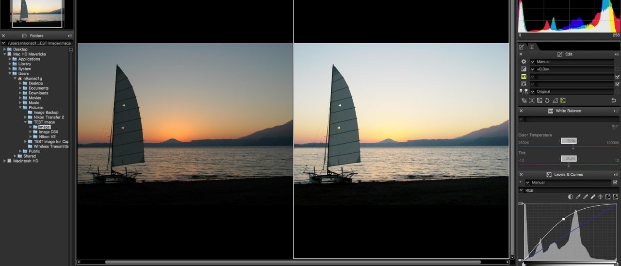 Nikon Capture NX-D, software per immagini RAW