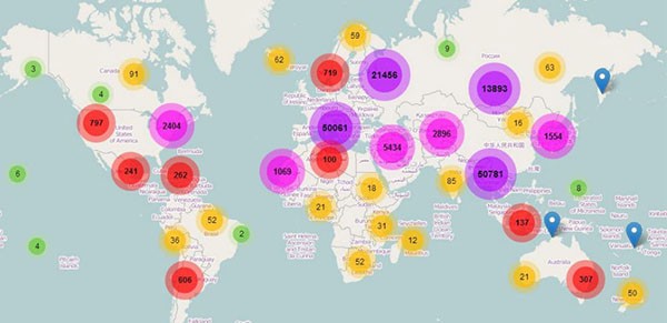 Fonti di streaming dei mondiali