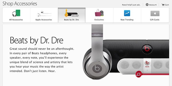 Beats su Apple Store