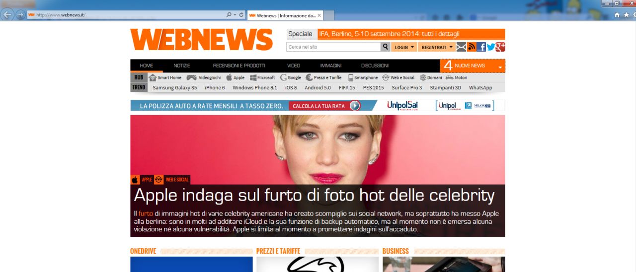 Internet Explorer 12, nome in codice Spartan