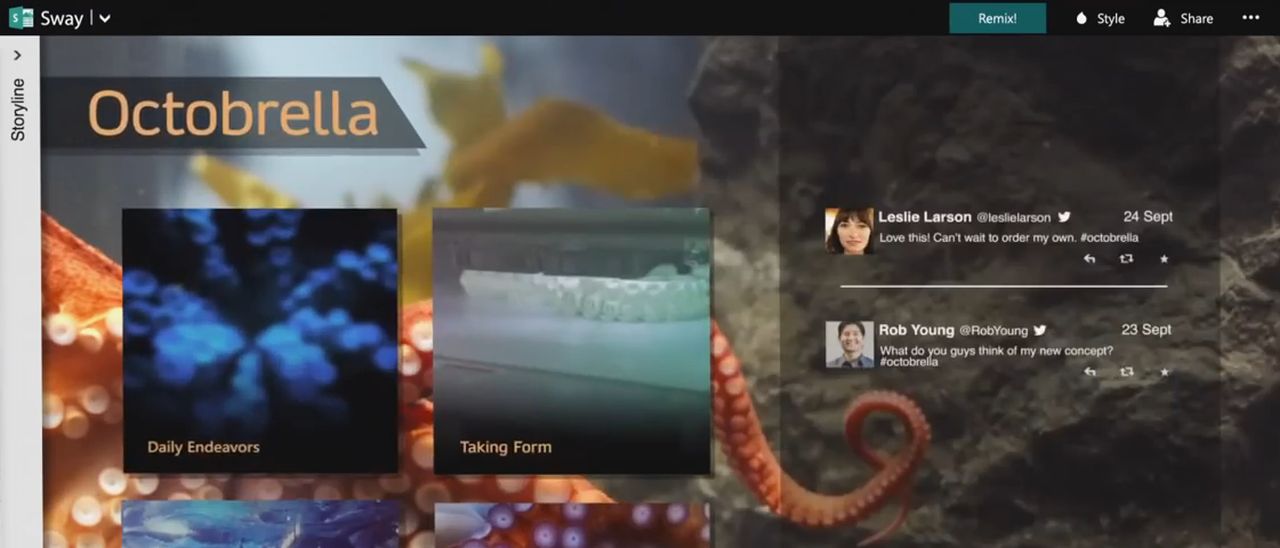 Office Sway, la nuova app per gli utenti creativi Office Sway, la nuova app per gli utenti creativi