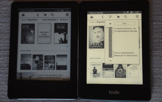 Kindle e Kindle Paperwhite a confronto