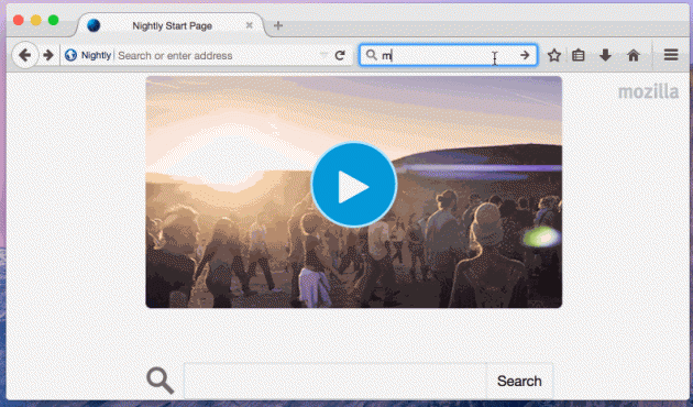 Firefox fast search