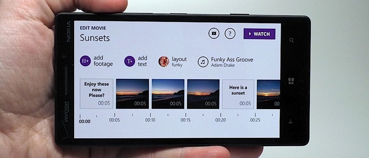 Windows Phone 8.1, registi con Movie Creator Windows Phone 8.1, registi con Movie Creator