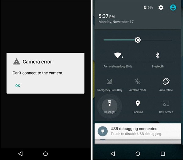 Il bug della fotocamera scoperto in Android 5.0 Lollipop