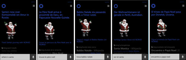 Cortana e Babbo Natale