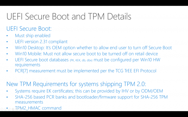 Windows 10 Secure boot