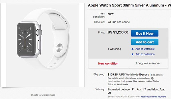 Apple Watch su eBay