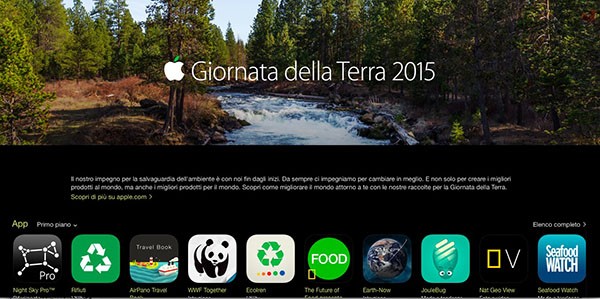 Giornata della Terra su App Store