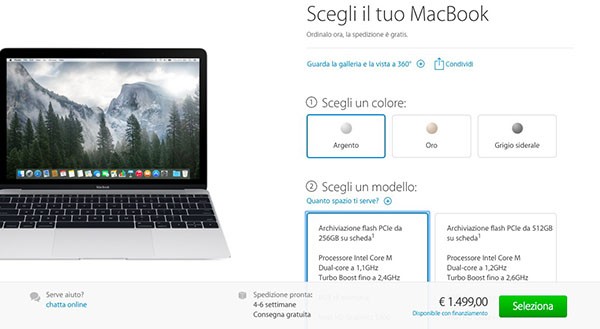 MacBook in Italia