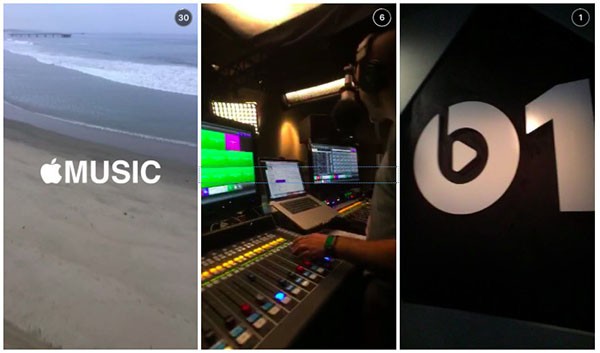 Beats 1 su Snapchat