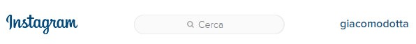 Modulo di ricerca su Instagram per il Web