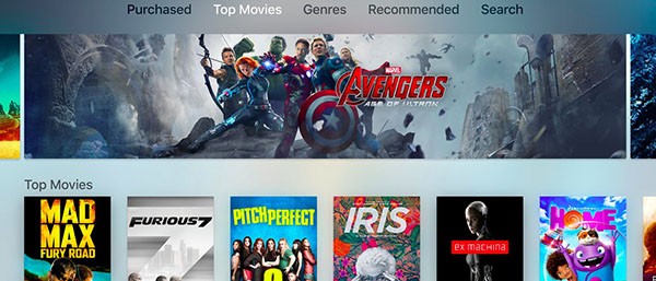 Apple TV, interfaccia