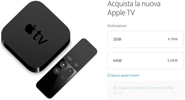 Prezzi di Apple TV