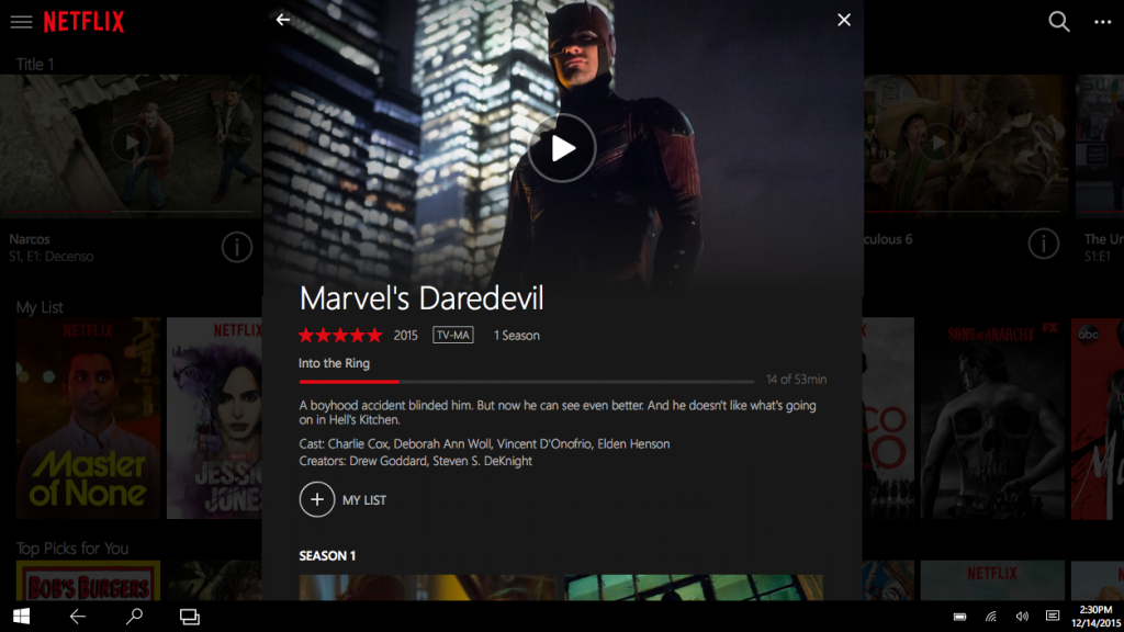 Netflix annuncia l'app universale per Windows 10 - Webnews