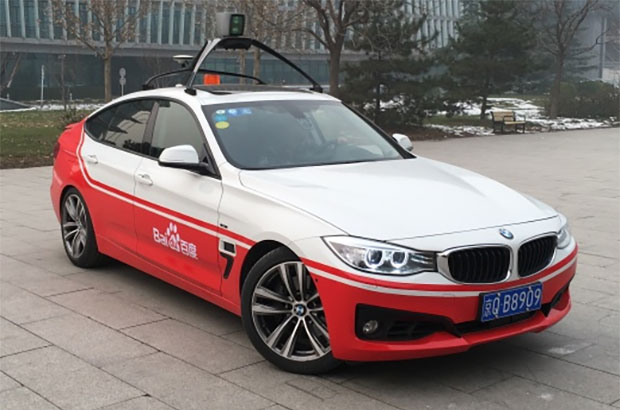 La vettura a guida autonoma di Baidu