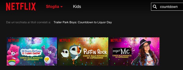 Netflix, Capodanno dei bimbi