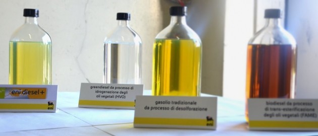 Carburanti a confronto: Eni Diesel +, componente Green Diesel, biocarburante tradizionale e diesel fossile