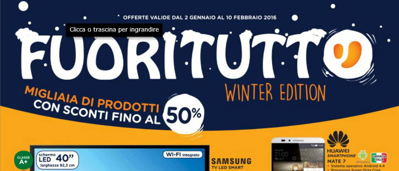 Volantino Unieuro, sconti sino al 50% Volantino Unieuro, sconti sino al 50%