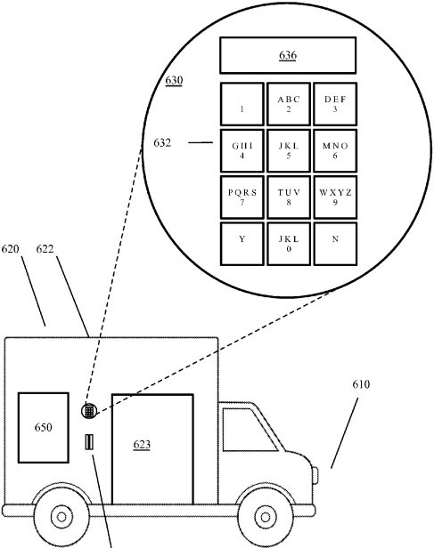 Un'immagine dal brevetto depositato da Google