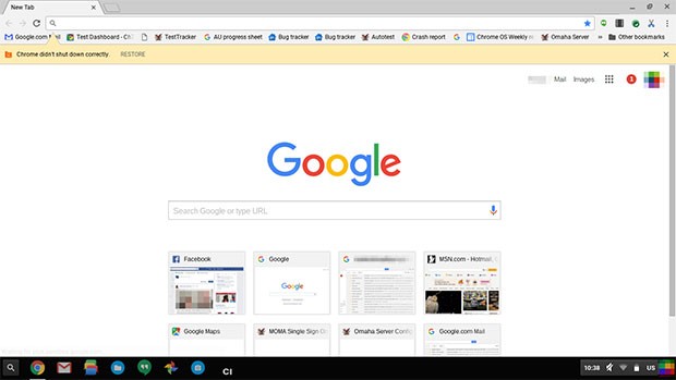 L'interfaccia del browser Chrome ridisegnata secondo lo stile del Material Design