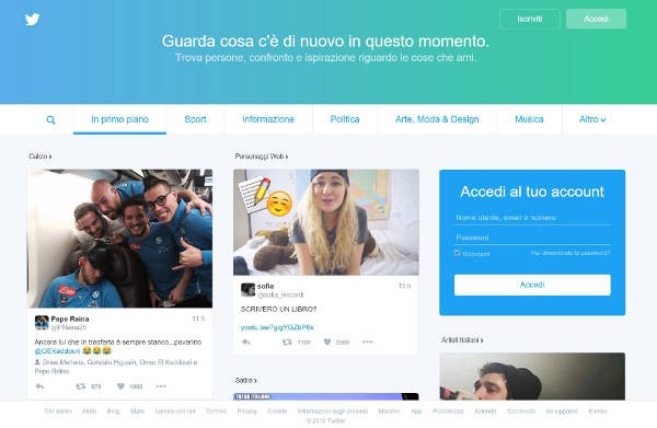 Twitter apre ai non iscritti