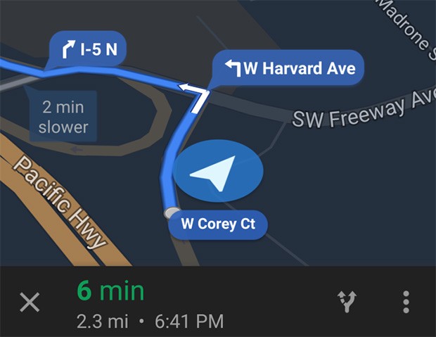 Le nuove indicazioni di svolta in Google Maps