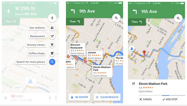 Google introduce la possibilità di stabilire fermate intermedie durante la navigazione stradale anche nella versione iOS dell'applicazione Maps