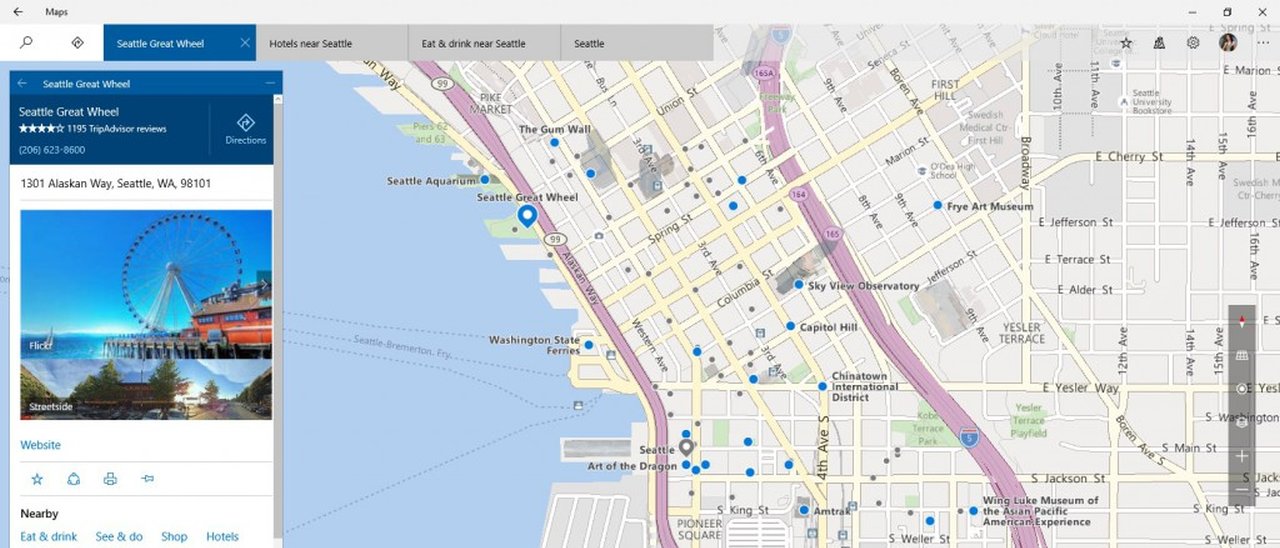 Windows Maps, tutte le novità della build 14291