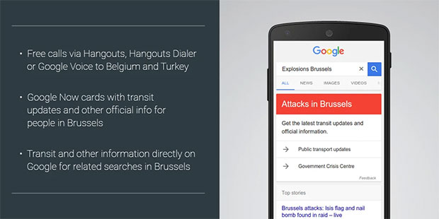 Le iniziative di Google in seguito agli attentati in Belgio e Turchia