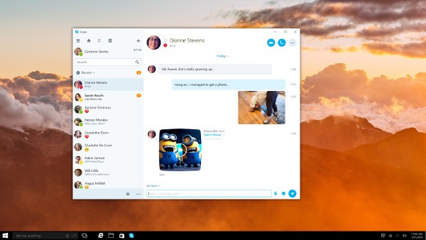 Windows 10, in arrivo l'applicazione universale di Skype