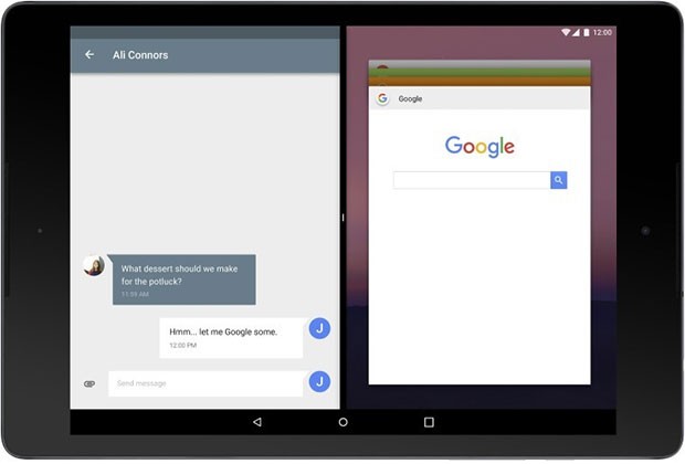 La modalità split screen di Android N