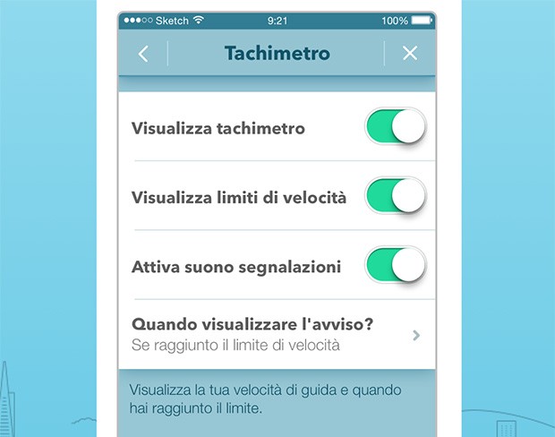 Le impostazioni relative al tachimetro nella nuova versione dell'app Waze