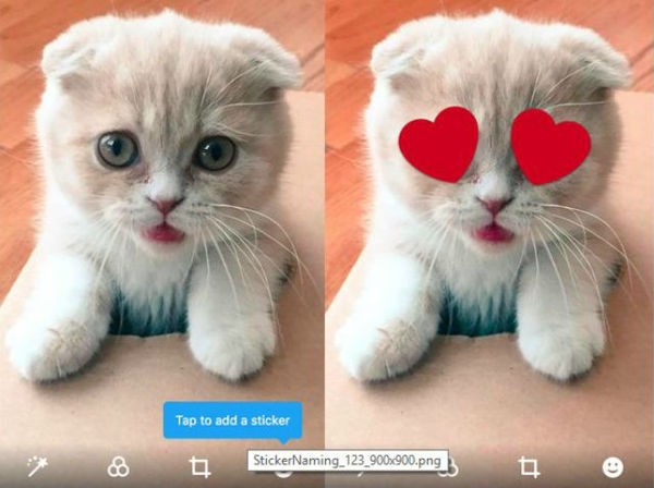 Twitter testa gli stickers per le foto