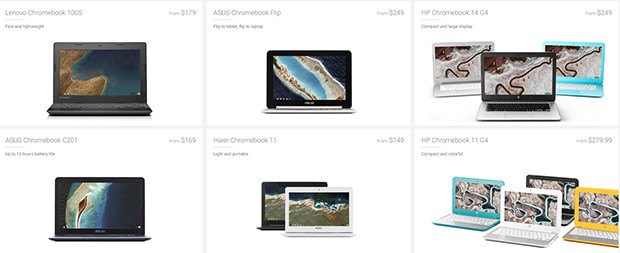 Una panoramica sui Chromebook disponibili in commercio