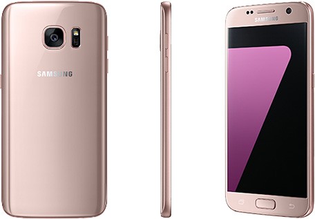 La nuova versione Pink Gold dello smartphone Samsung Galaxy S7