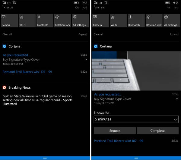 Windows 10 Mobile build 14322 agli Insider