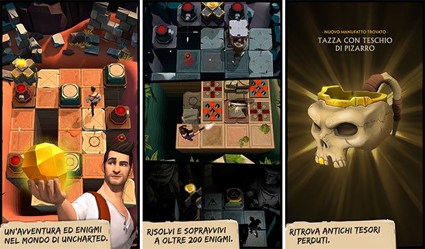 Screenshot per il gioco mobile Uncharted: Fortune Hunter, disponibile su Android e iOS