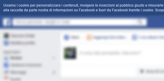 Cookie Law su Facebook