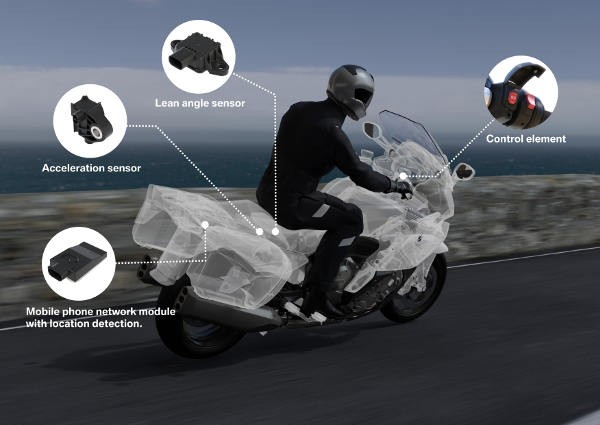 BMW introduce le chiamate di emergenza sulle moto