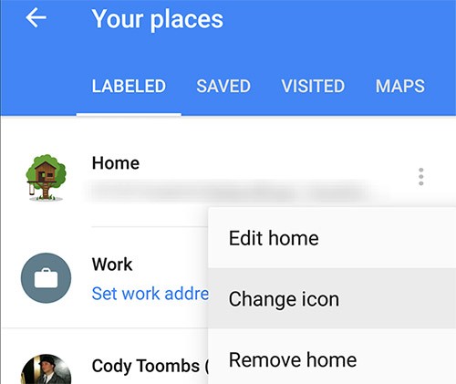 La nuova versione di Google Maps consente di personalizzare le icone dei propri luoghi preferiti