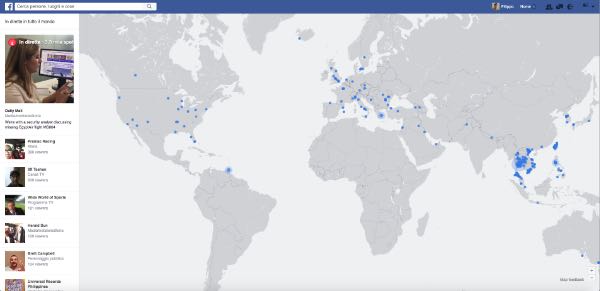 Facebook Live Map