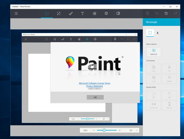 Windows 10, in arrivo un novo Paint