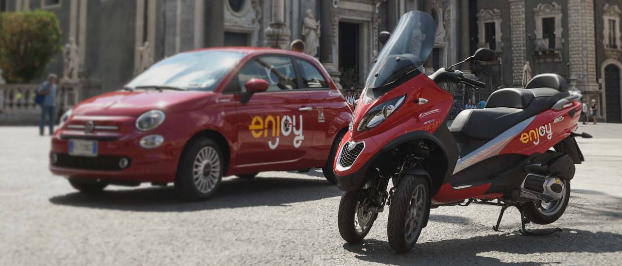 Enjoy porta il vehicle sharing a Catania