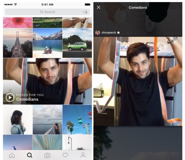 Instagram suggerisce i video da vedere