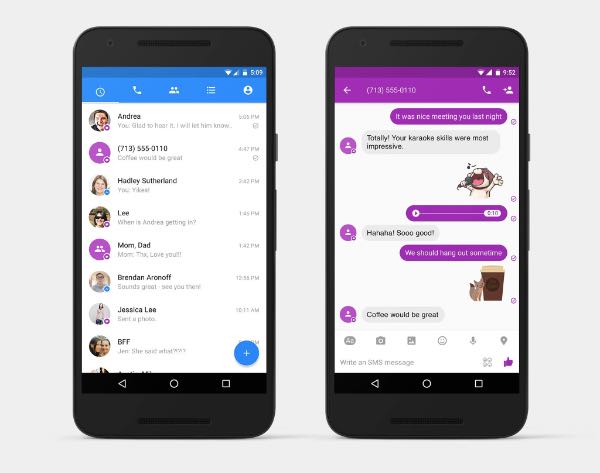 Facebook Messenger gestisce gli SMS