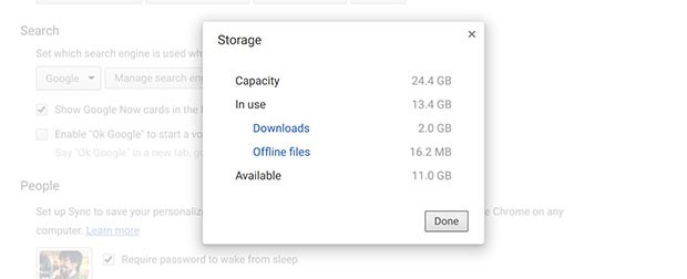 La funzionalità di storage manager in arrivo per il sistema operativo Chrome OS con il prossimo aggiornamento