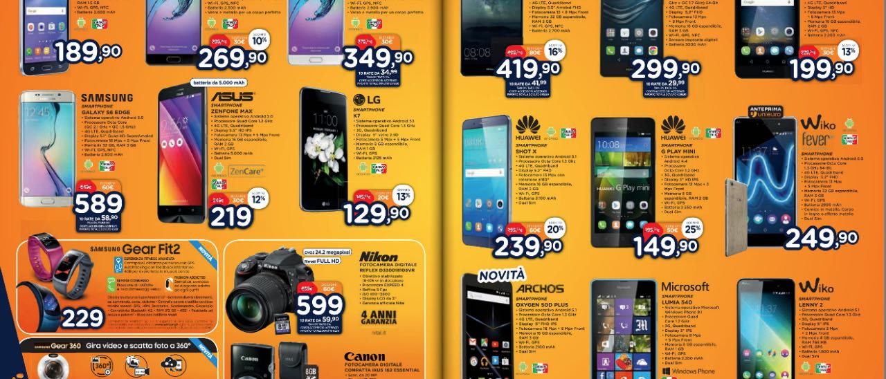 Volantino Unieuro, sconti sino al 50% Volantino Unieuro, sconti sino al 50%
