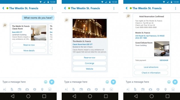 Skype bot card